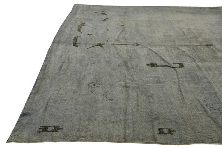 Detail image of 10' x 14' 1 Hand Knotted Oushak Wool Rug