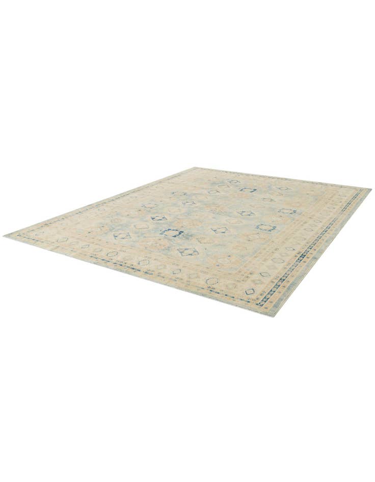 Detail image of 8' 11 x 11' 4 Hand Knotted Oushak Wool Rug