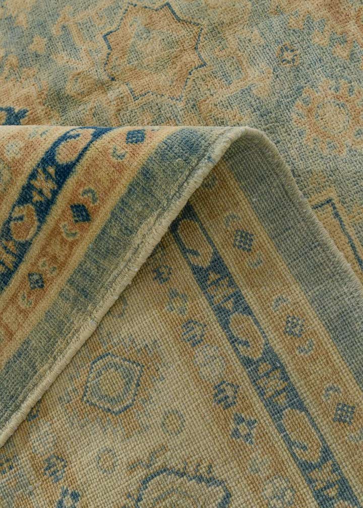 8' 11 x 11' 4 Hand Knotted Oushak Wool Rug