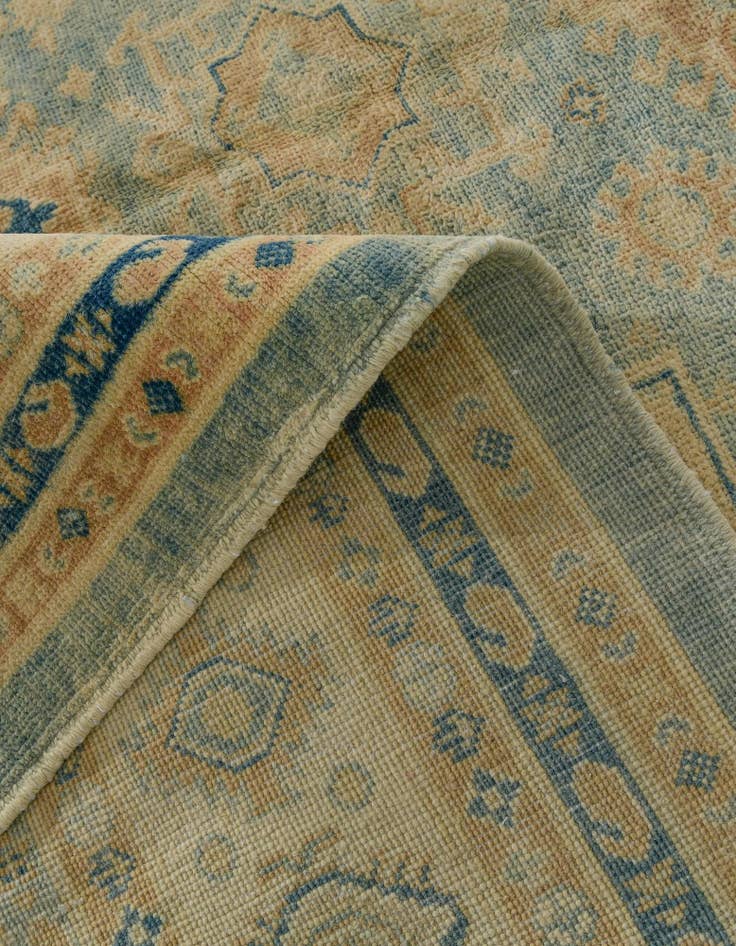 Detail image of 8' 11 x 11' 4 Hand Knotted Oushak Wool Rug