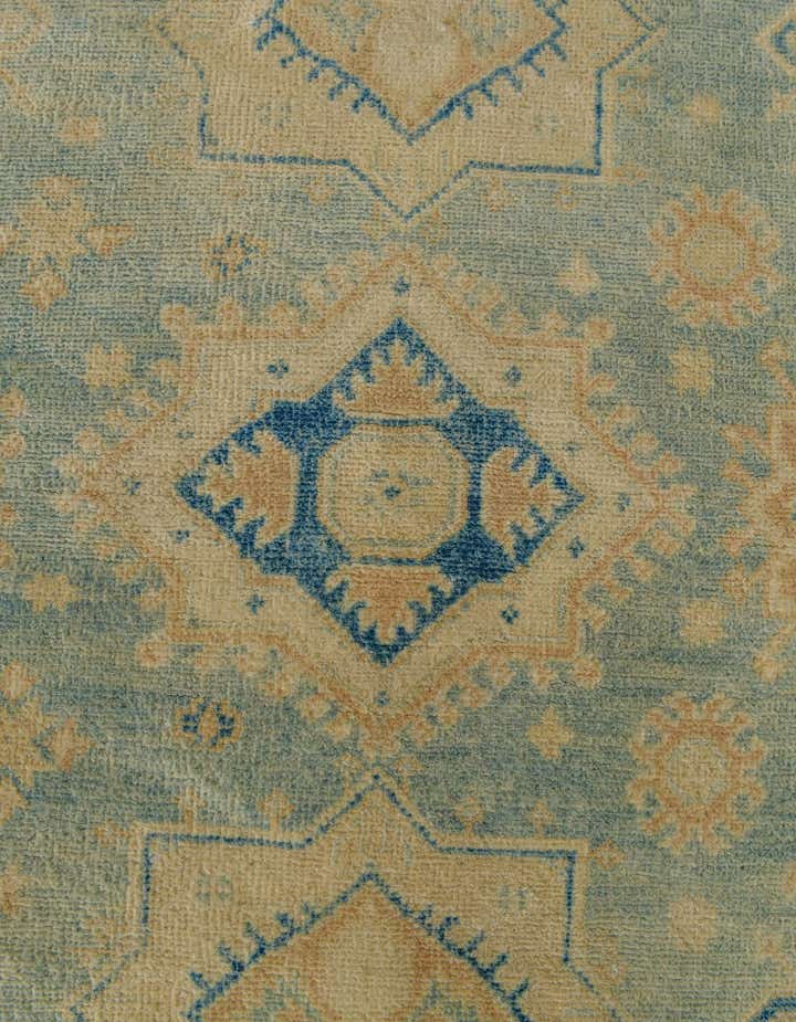 8' 11 x 11' 4 Hand Knotted Oushak Wool Rug