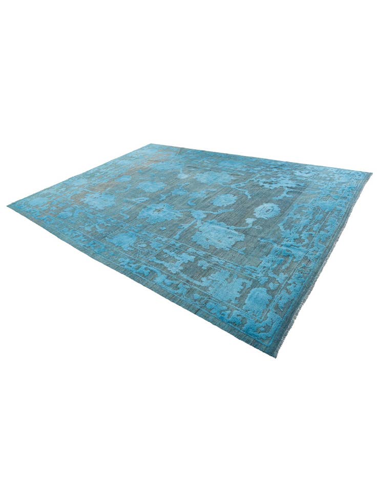 Detail image of 9' 2 x 12' 6  Hand Knotted Oushak Wool Rug