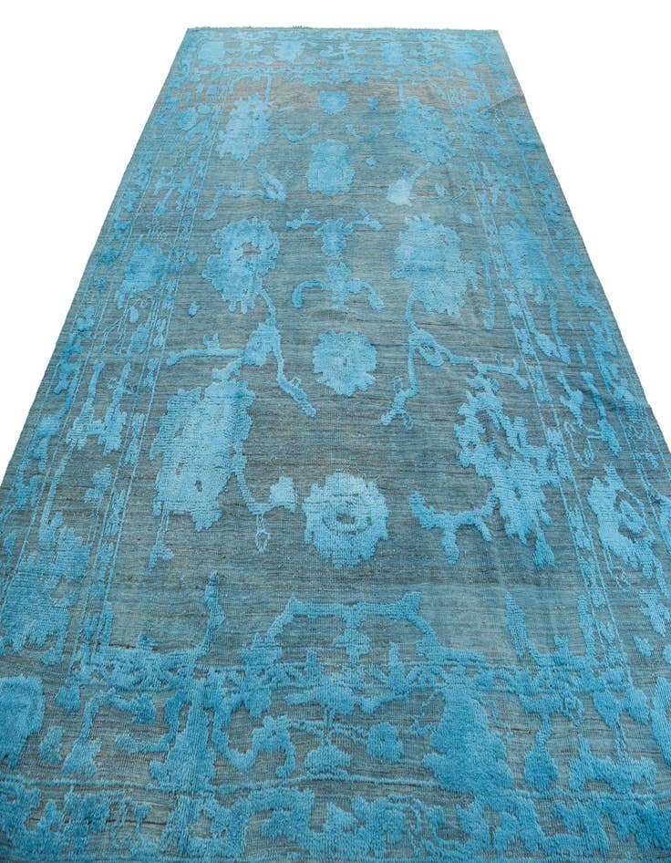 Detail image of 9' 2 x 12' 6  Hand Knotted Oushak Wool Rug