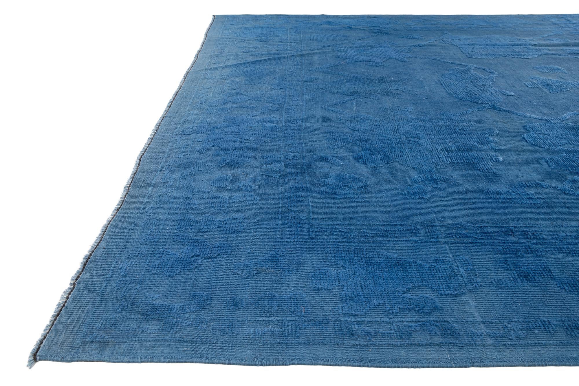 9' 10 x 14' 6 Hand Knotted Oushak Wool Rug