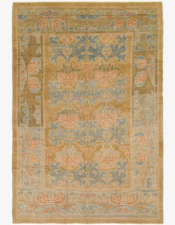 10' 5 x 15' 7 Hand Knotted Oushak Wool Rug