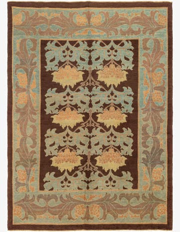 10' 9 x 15' 2 Hand Knotted Oushak Wool Rug