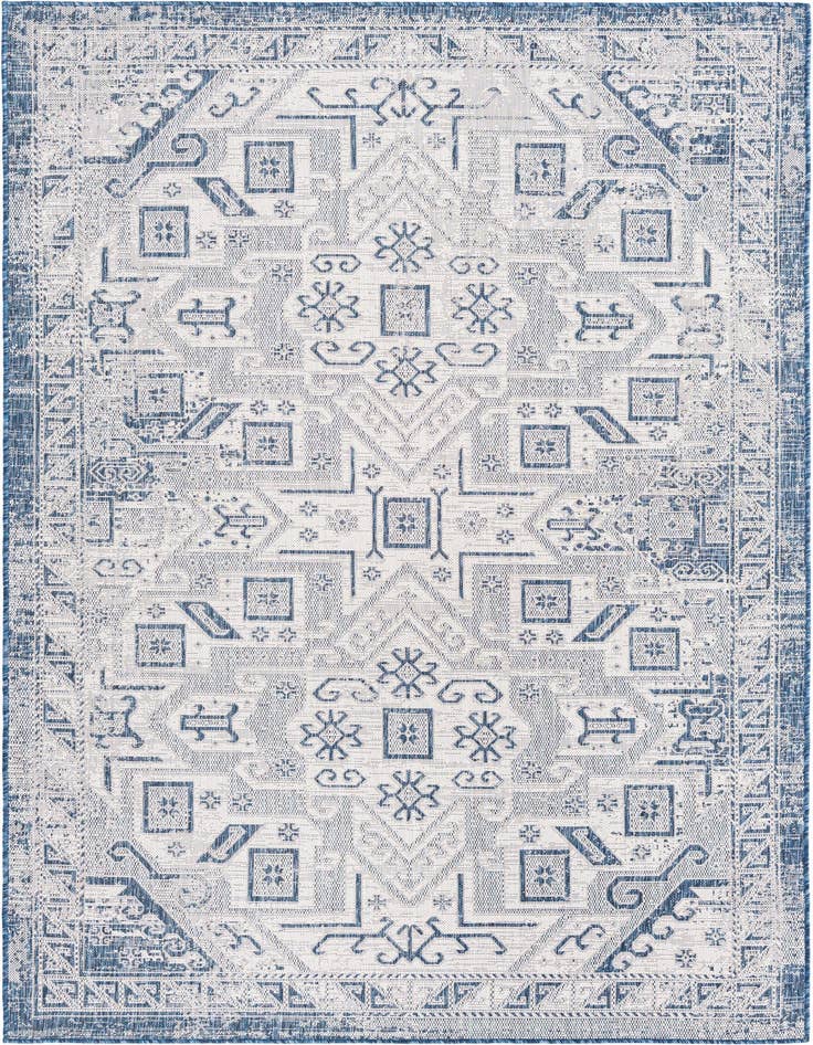 Detail image of 6' x 9' Easy-Clean Aztec Indoor / Outdoor Rug