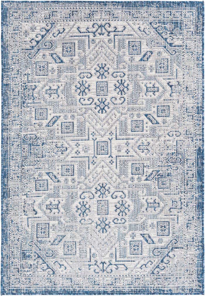 4' x 6' Easy-Clean Aztec Indoor / Outdoor Rug