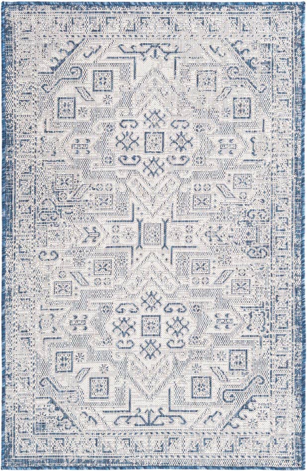 Detail image of 3' x 5' 3 Easy-Clean Aztec Indoor / Outdoor Rug