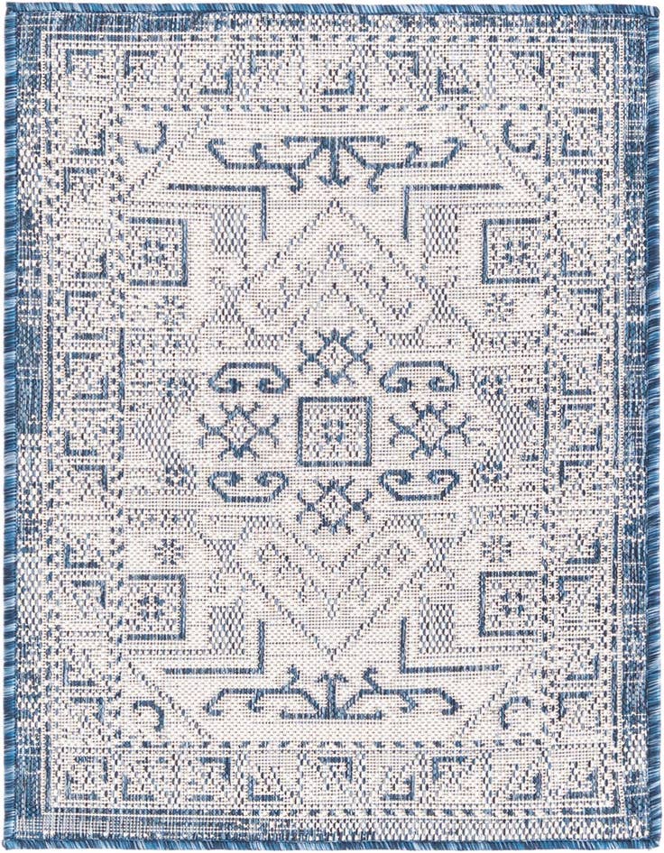 Detail image of 2' x 3' Easy-Clean Aztec Indoor / Outdoor Rug