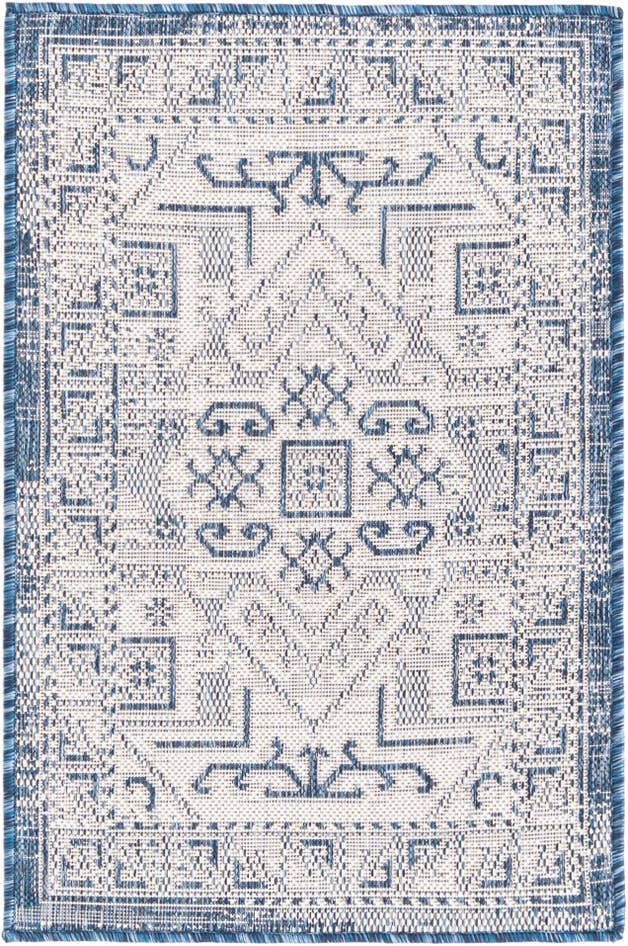 Detail image of 2' x 3' Easy-Clean Aztec Indoor / Outdoor Rug