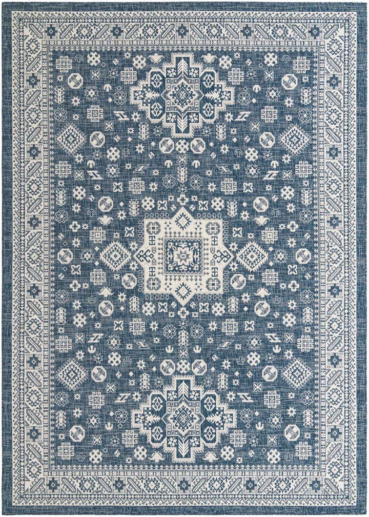 10' x 14' Easy-Clean Aztec Indoor / Outdoor Rug