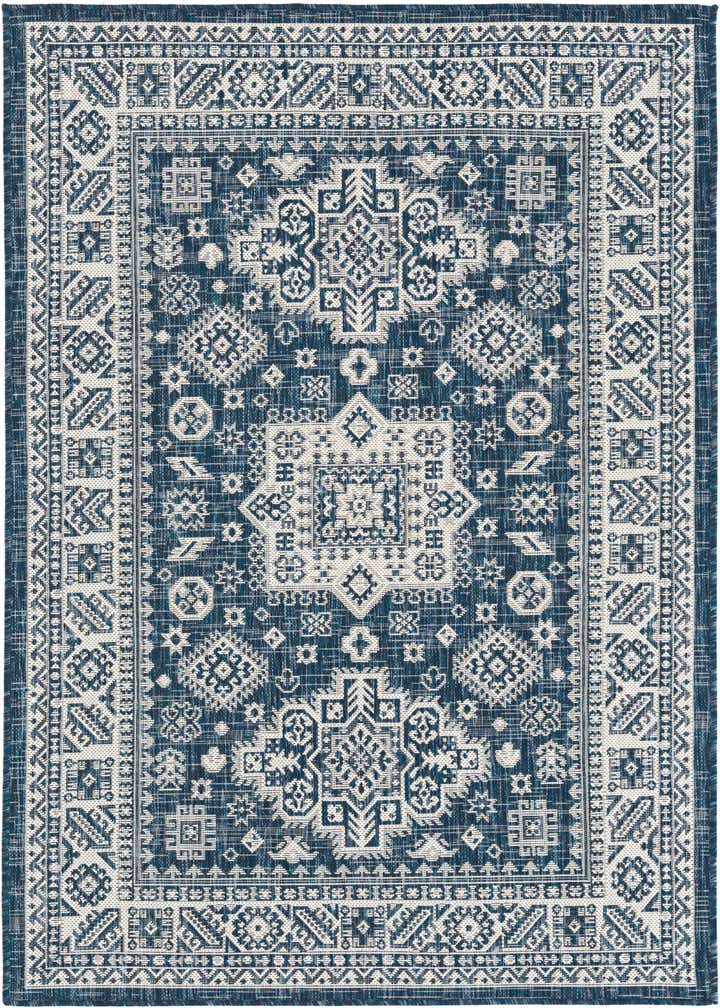 4' x 6' Easy-Clean Aztec Indoor / Outdoor Rug