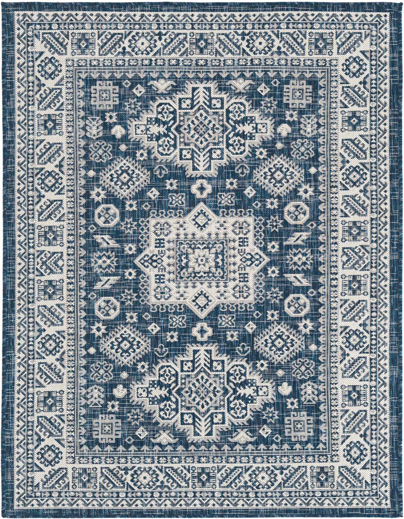 4' x 6' Easy-Clean Aztec Indoor / Outdoor Rug
