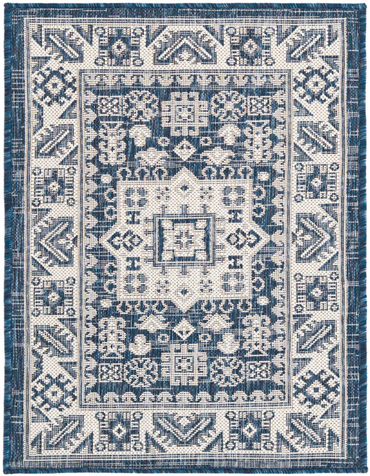 2' x 3' Easy-Clean Aztec Indoor / Outdoor Rug