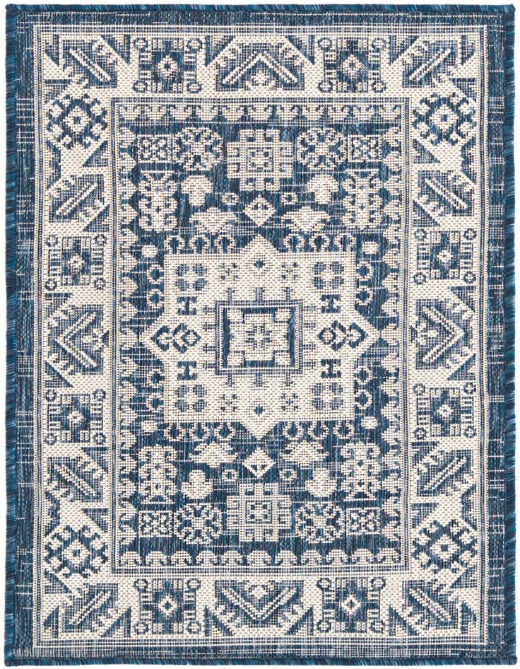 Detail image of 2' x 3' Easy-Clean Aztec Indoor / Outdoor Rug