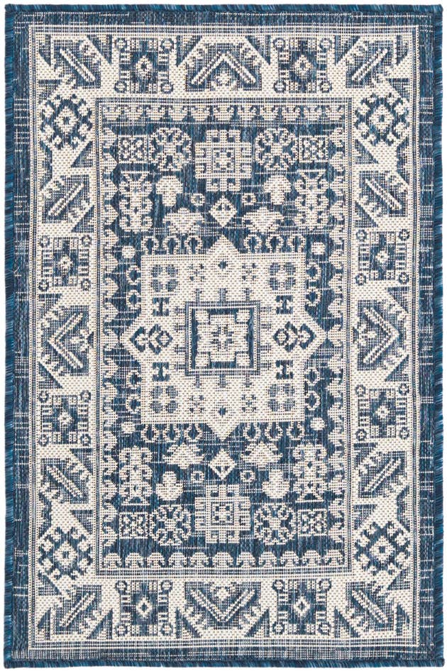 Detail image of 2' x 3' Easy-Clean Aztec Indoor / Outdoor Rug
