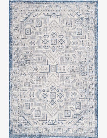 3' x 5' 3 Easy-Clean Aztec Indoor / Outdoor Rug