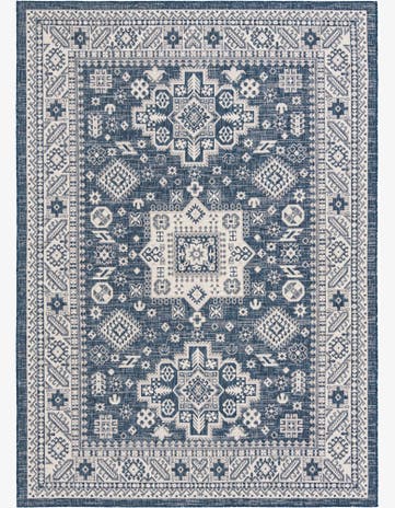 7' x 10' Easy-Clean Aztec Indoor / Outdoor Rug