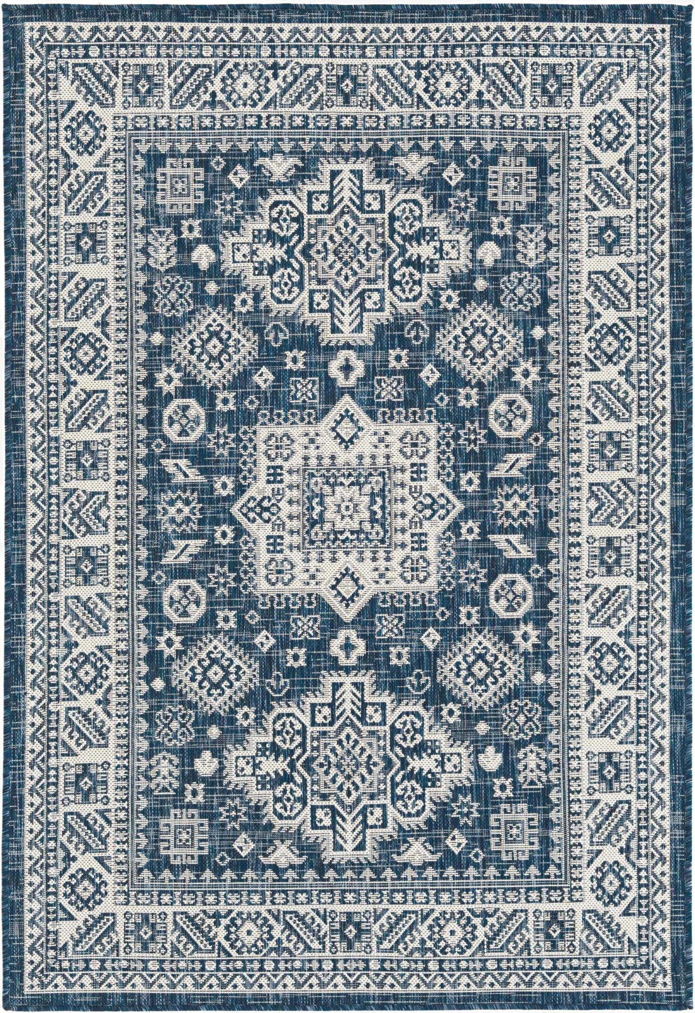 125cm x 185cm  Washable Aztec Indoor / Outdoor Rug