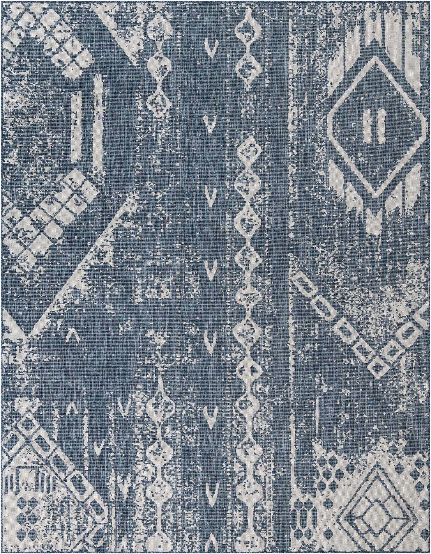 10' x 13' Easy-Clean Bohemian Indoor / Outdoor Rug