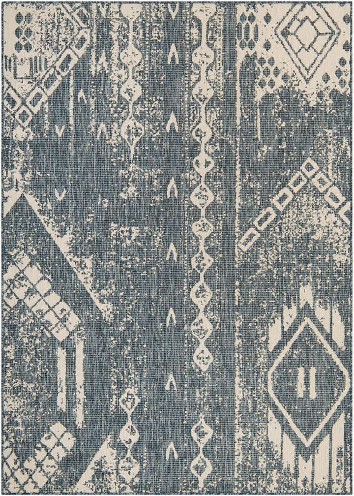 6' x 9' Easy-Clean Bohemian Indoor / Outdoor Rug