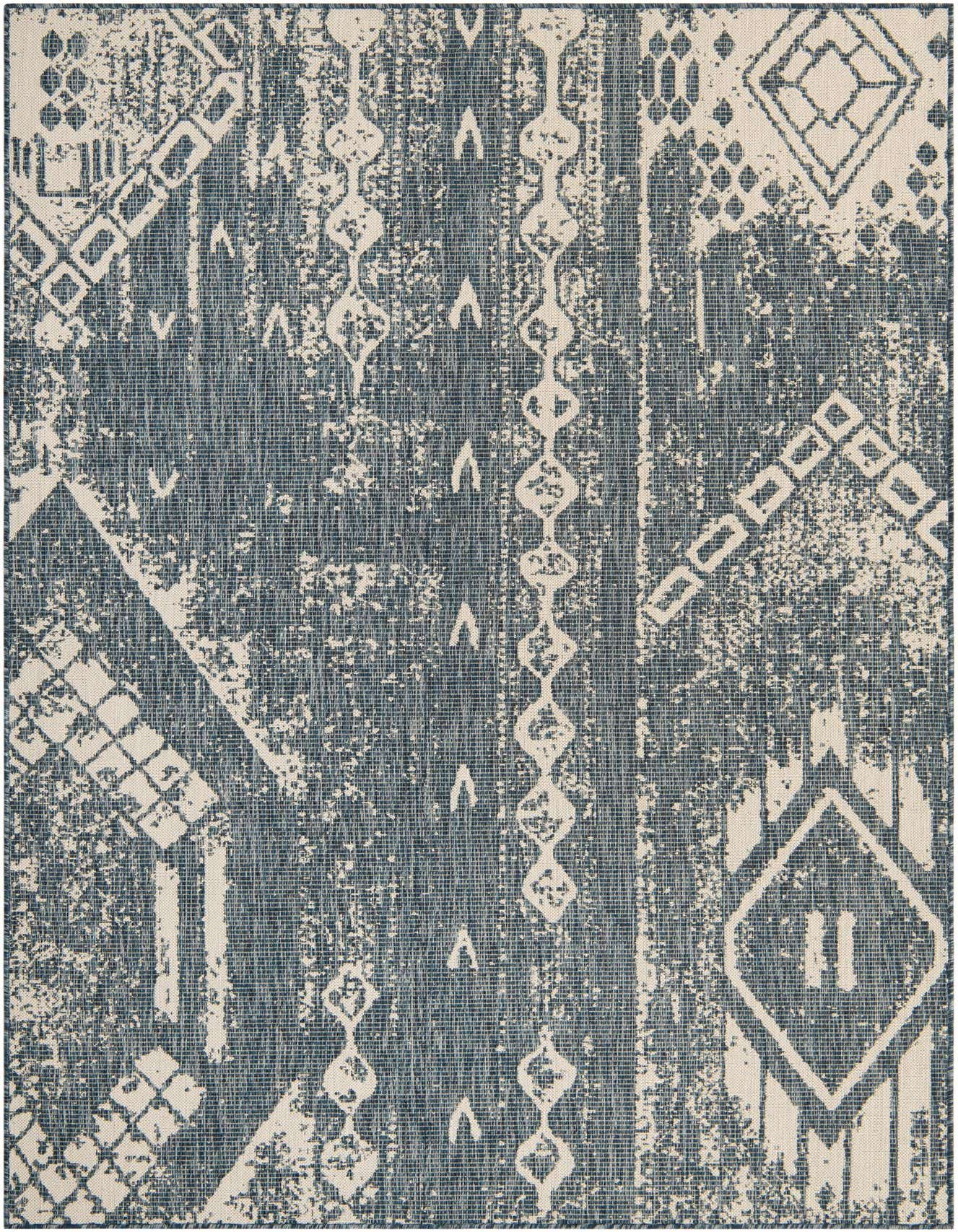 6' x 9' Easy-Clean Bohemian Indoor / Outdoor Rug