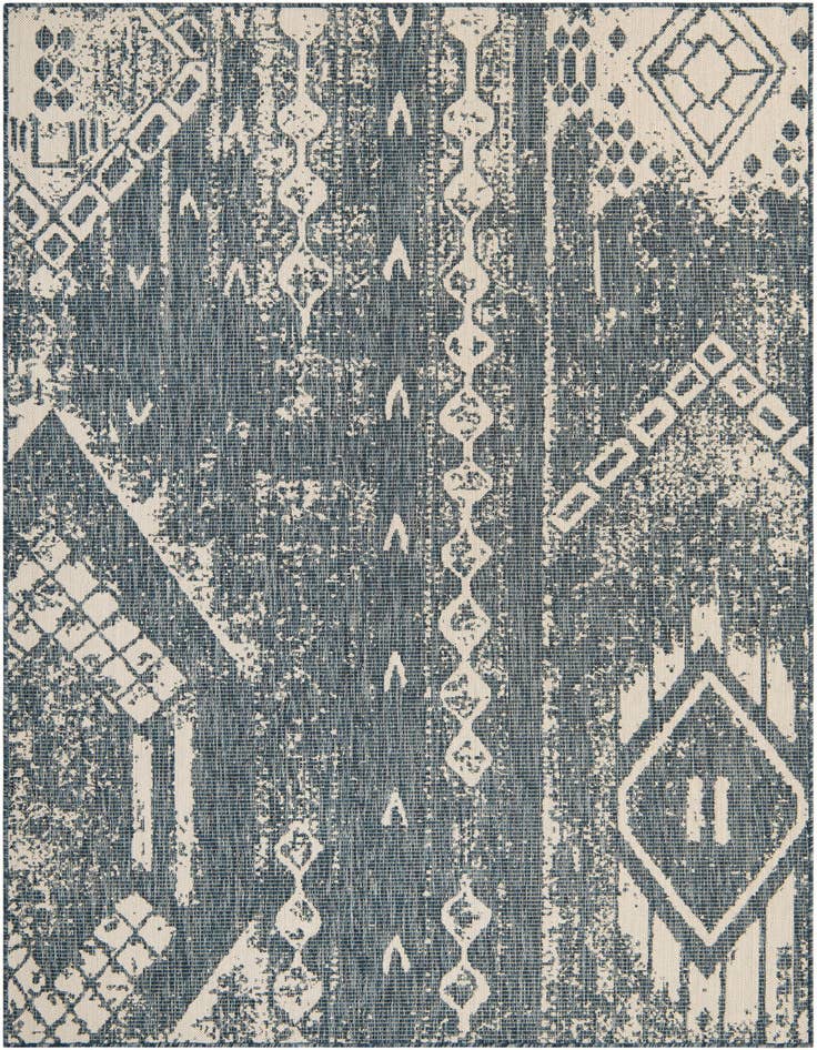 Detail image of 6' x 9' Easy-Clean Bohemian Indoor / Outdoor Rug