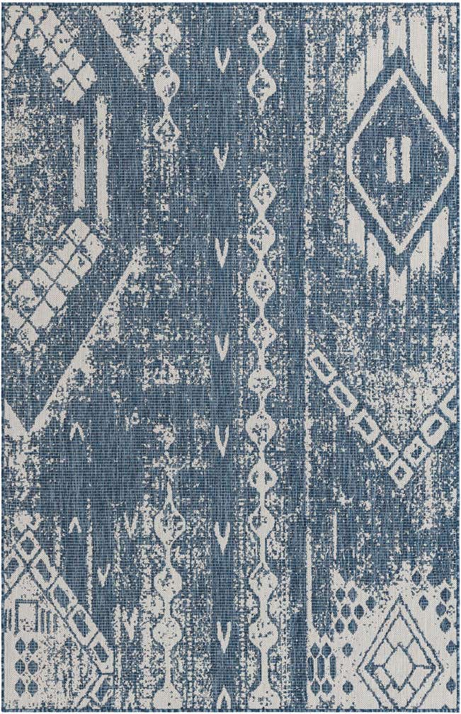 5' 3 x 8' Easy-Clean Bohemian Indoor / Outdoor Rug
