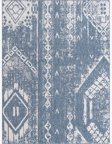 9' x 12' Easy-Clean Bohemian Indoor / Outdoor Rug