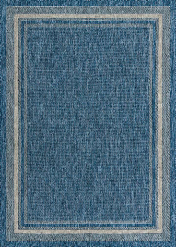 7' 10 x 11' Easy-Clean Border Indoor / Outdoor Rug