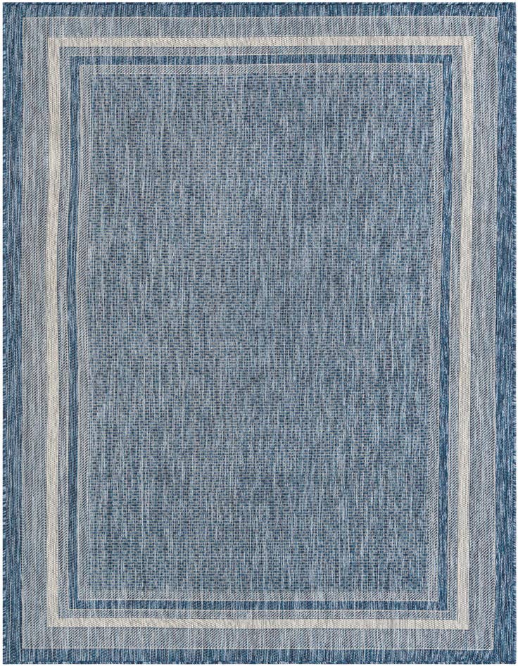 Detail image of 5' 3 x 8' Easy-Clean Border Indoor / Outdoor Rug