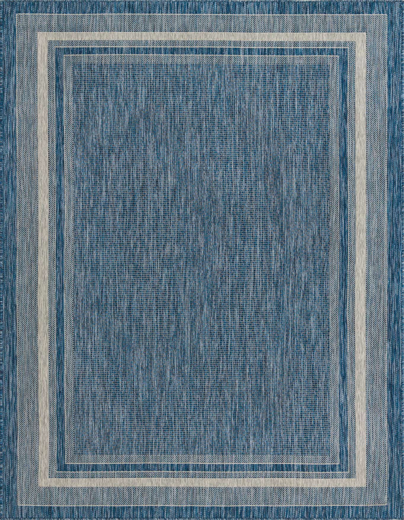 6' x 9' Easy-Clean Border Indoor / Outdoor Rug