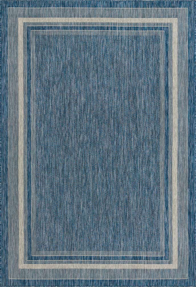 6' x 9' Easy-Clean Border Indoor / Outdoor Rug