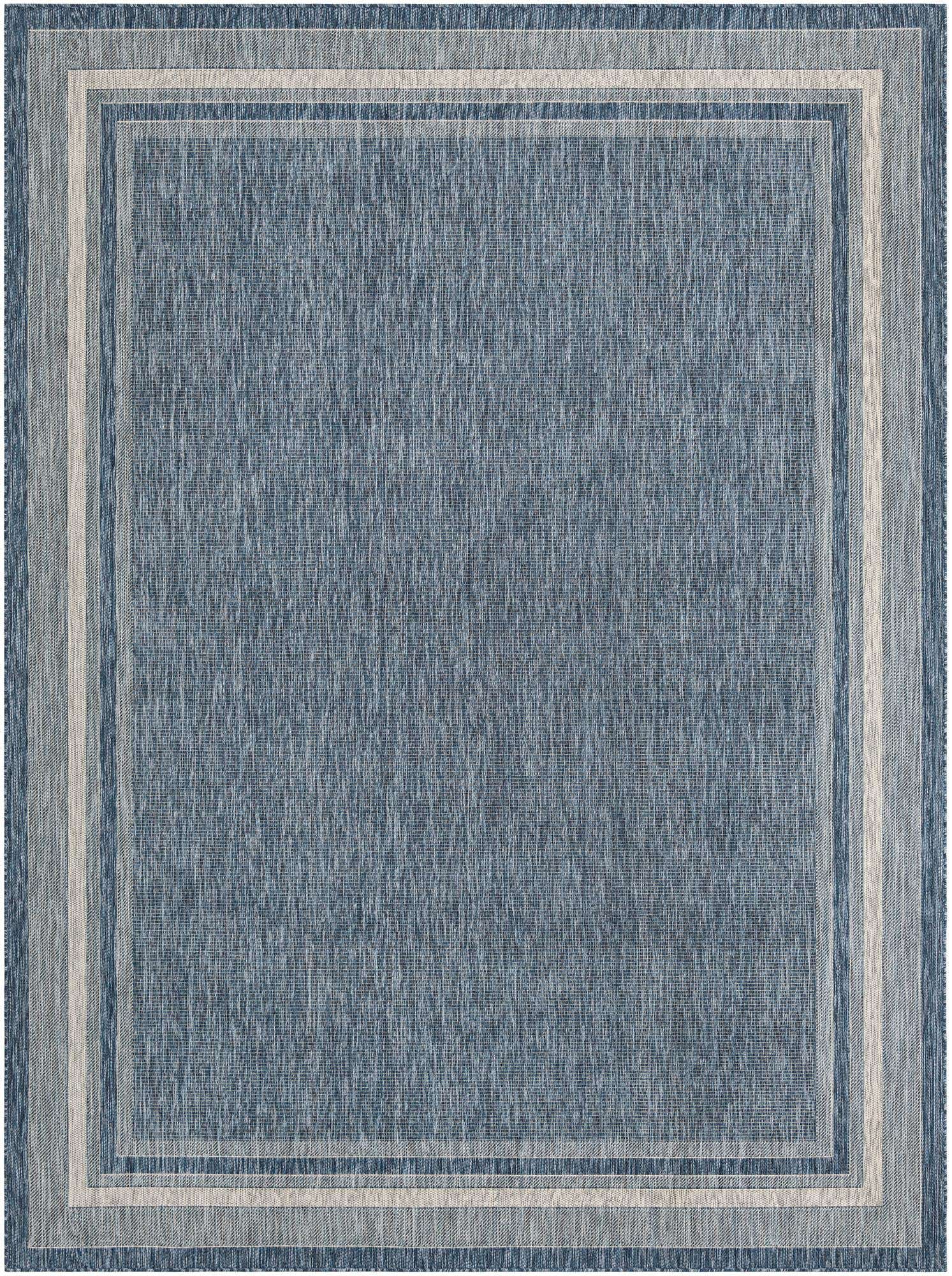 9' x 12' Easy-Clean Border Indoor / Outdoor Rug