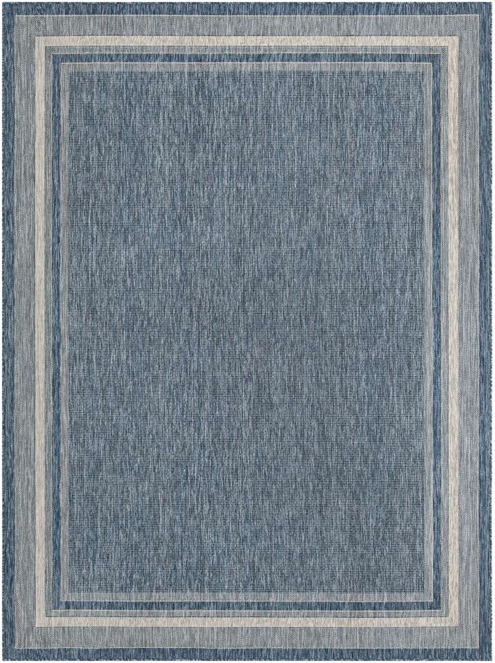 9' x 12' Easy-Clean Border Indoor / Outdoor Rug