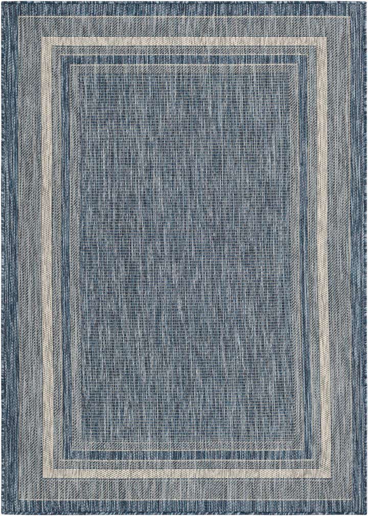 4' x 6' Easy-Clean Border Indoor / Outdoor Rug