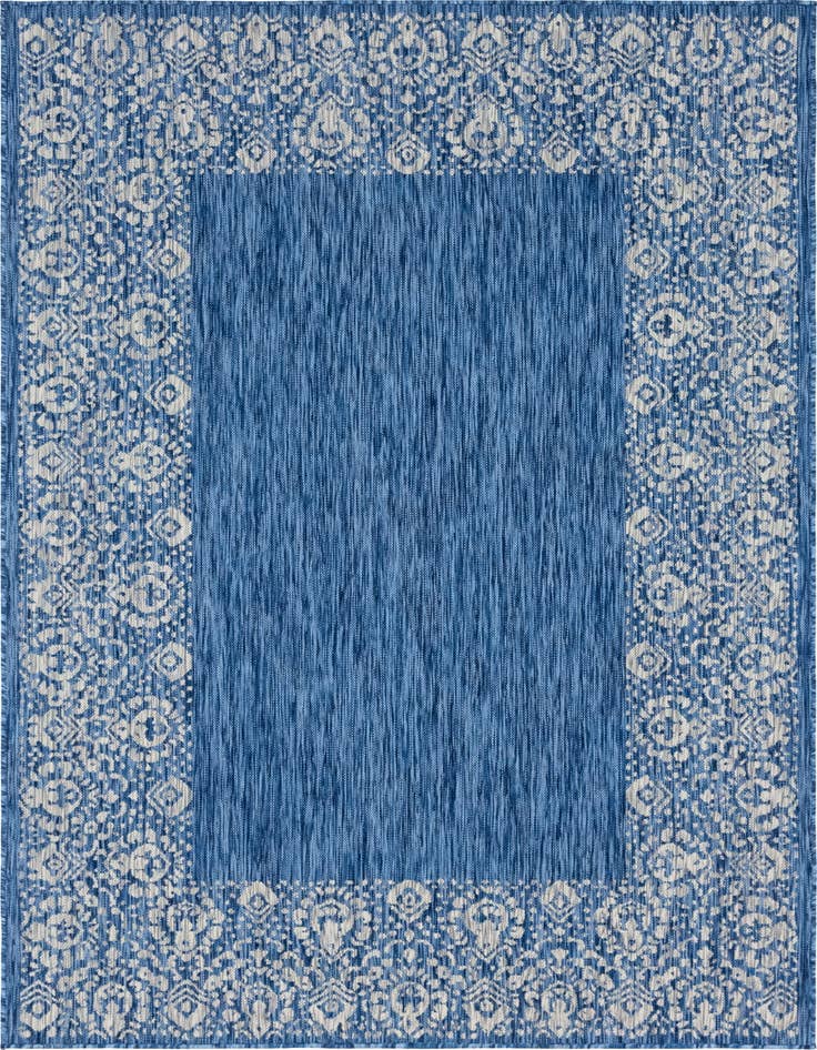 Detail image of 6' x 9' Easy-Clean Border Indoor / Outdoor Rug