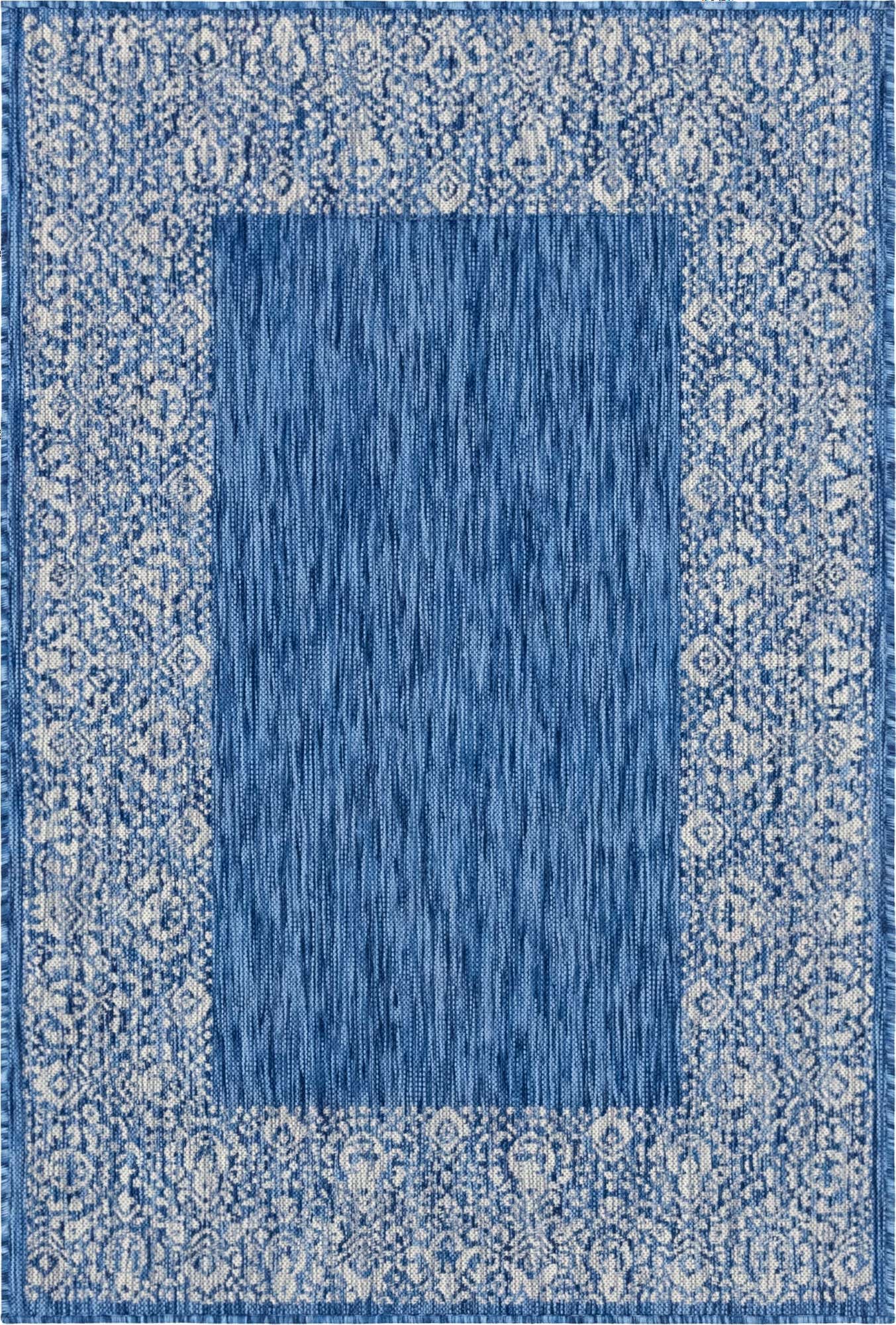 4' x 6' Easy-Clean Border Indoor / Outdoor Rug