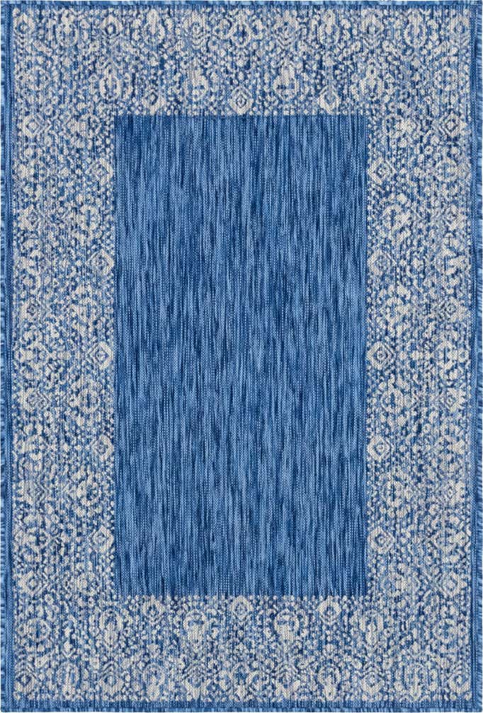 4' x 6' Easy-Clean Border Indoor / Outdoor Rug