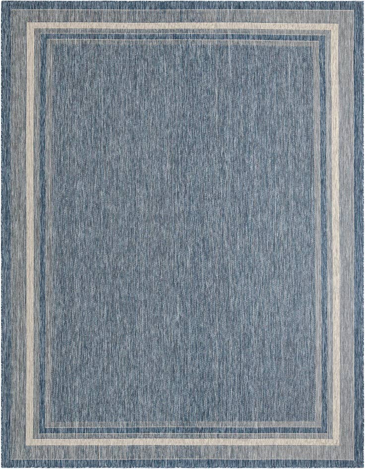 Detail image of 10' x 14' Easy-Clean Border Indoor / Outdoor Rug