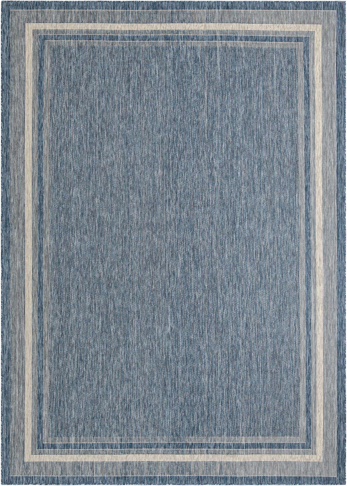 10' x 14' Easy-Clean Border Indoor / Outdoor Rug
