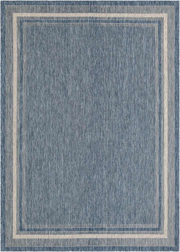 10' x 13' Easy-Clean Border Indoor / Outdoor Rug