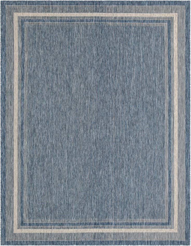 Detail image of 10' x 13' Easy-Clean Border Indoor / Outdoor Rug