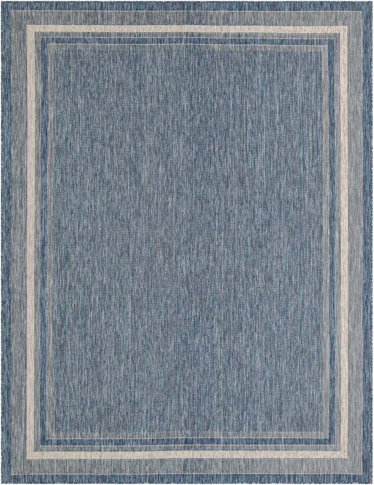 Detail image of 10' x 13' Easy-Clean Border Indoor / Outdoor Rug