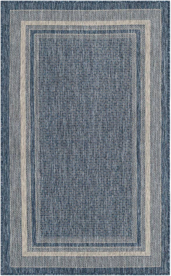 Detail image of 3' x 5' 3 Easy-Clean Border Indoor / Outdoor Rug