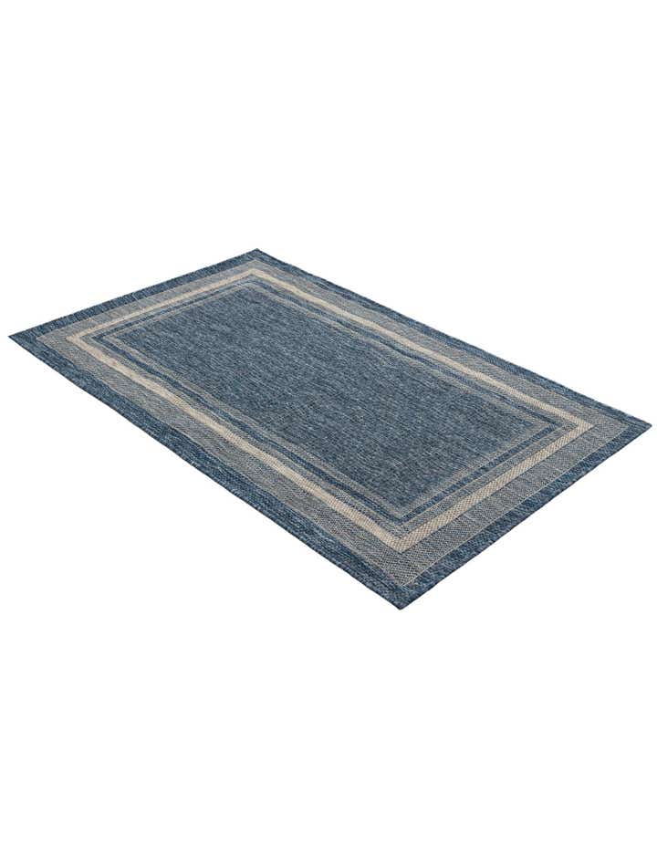 3' x 5' 3 Easy-Clean Border Indoor / Outdoor Rug