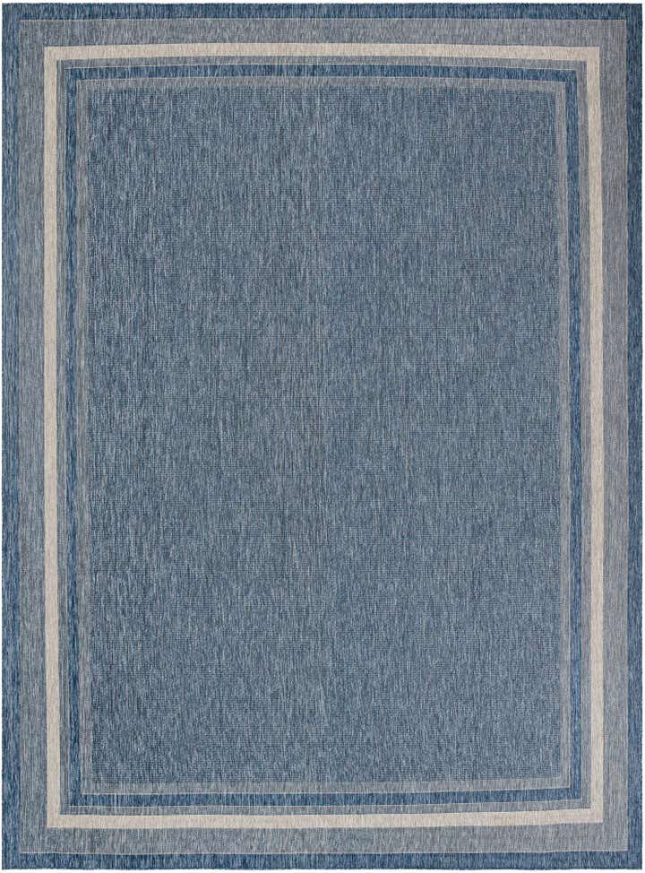 12' x 16' 1 Easy-Clean Border Indoor / Outdoor Rug