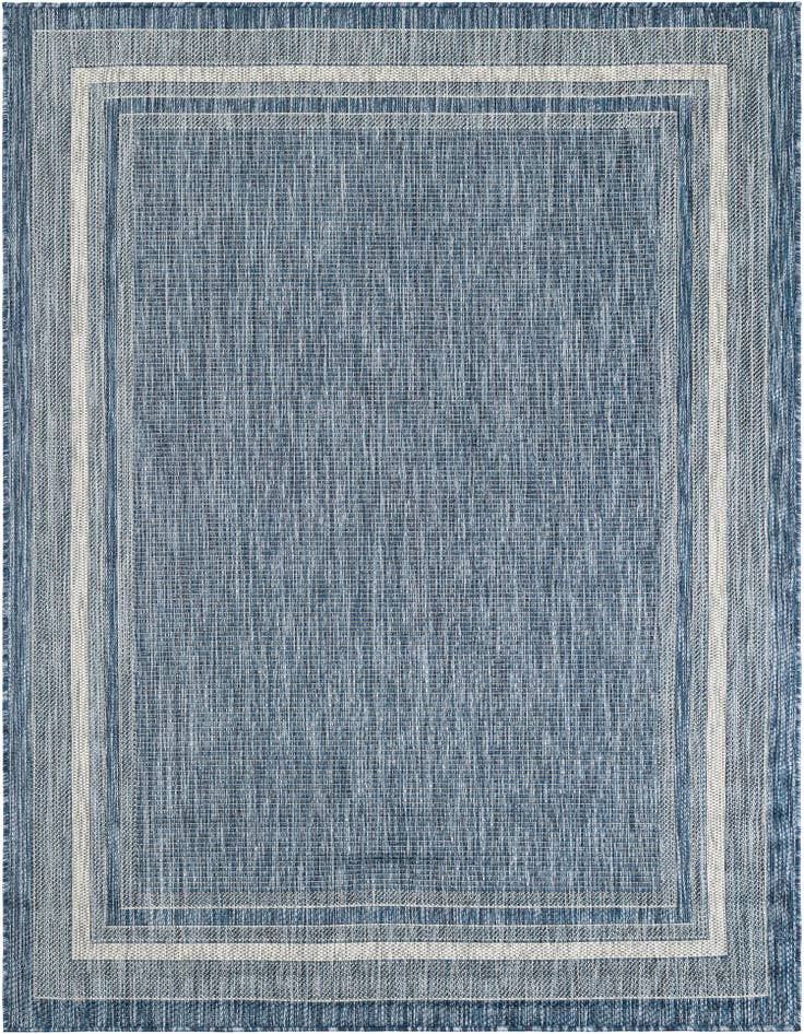 Detail image of 5' 3 x 7' Easy-Clean Border Indoor / Outdoor Rug
