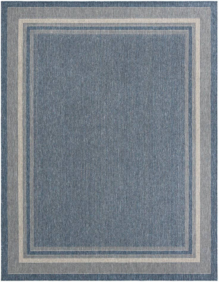 Detail image of 7' 10 x 10' Easy-Clean Border Indoor / Outdoor Rug